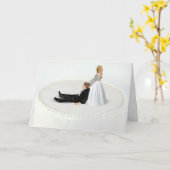 の結婚ユーモア カード (黄色い花)