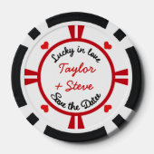 の結婚ラスベガスのカジノ好意トランプのポーカーチップ ポーカーチップ (裏面)