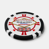 の結婚ラスベガスのカジノ好意トランプのポーカーチップ ポーカーチップ (シングル)