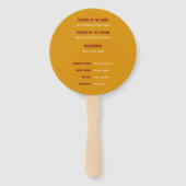 の結婚リスト ハンドファン (裏面)