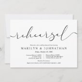 の結婚リハーサルとディナモダンー 招待状 (正面)