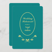 の結婚リハーサルとディナー招待状 招待状 (正面/裏面)