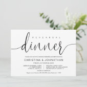 の結婚リハーサルとディナー、書モダン道 招待状 (スタンド正面)