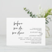 の結婚リハーサルの夕食前に、私たちは食事をする 招待状 (スタンド正面)