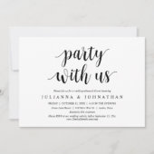 の結婚リハーサル夕食会パーティー 招待状 (正面)