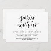 の結婚リハーサル夕食会パーティー 招待状 (正面/裏面)