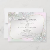 の結婚リハーサル | ウィスピー・ピンクきらめく 招待状 (正面)