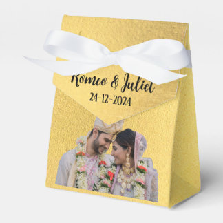 の結婚リボン付きカスタムの優先箱 フェイバーボックス