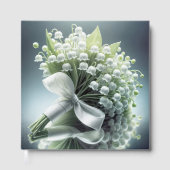 の結婚リリー・オブ・ザ・バレー・ブーケの鏡 ゲストブック (正面)