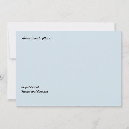 の結婚リングや輪とガーターベルトブライダルシャワー招待状 招待状 (裏面)