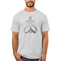 の結婚リングや輪とクロス・アート