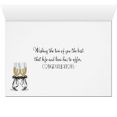 の結婚リングや輪とバラ (内部横(下))