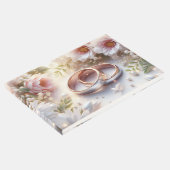 の結婚リングや輪と花 ゲストブック (コーナー)