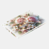 の結婚リングや輪と花 ゲストブック (コーナー)