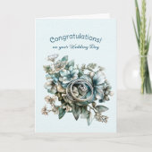 の結婚リングや輪の皆様のご結婚おめでとうございます カード (正面)