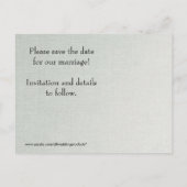 の結婚リングや輪は日付カード（シルバー）を保存 案内ポストカード (裏面)