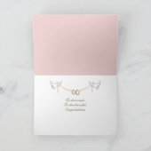 の結婚リングや輪オンバラ花びらカード カード (内部)