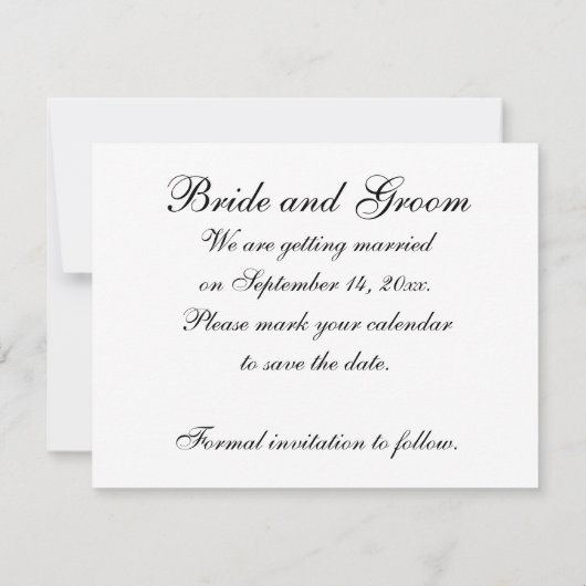 の結婚リングや輪グレー日付を保存 セーブザデート (裏面)