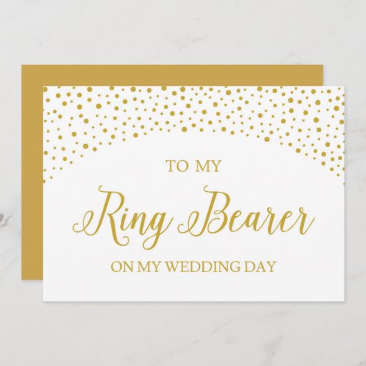 の結婚リングや輪サンキューカード 招待状 (正面/裏面)