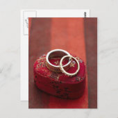 の結婚リングや輪ストレージ・ボックス ポストカード (正面/裏面)