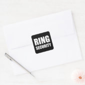 の結婚リングや輪セキュリティ スクエアシール (封筒)