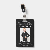 の結婚リングや輪セキュリティ – 背景色の選択 –  バッジ (クリップ付き表面)