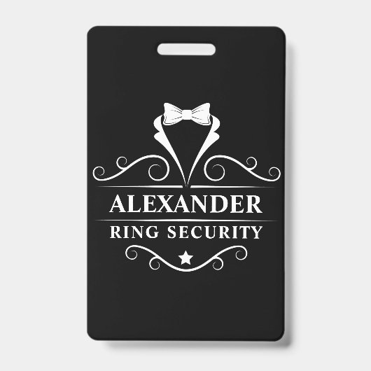 の結婚リングや輪セキュリティTuxedoネクタイ バッジ (正面)