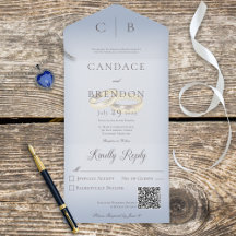 の結婚リングや輪モダンダスティブルーQRコード