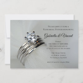 の結婚リングや輪リハーサルディナー招待状 招待状