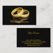 の結婚リングや輪名刺 名刺 (正面/裏面)