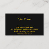 の結婚リングや輪名刺 名刺 (裏面)