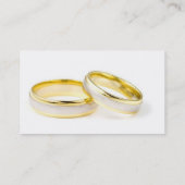 の結婚リングや輪名刺 名刺 (裏面)