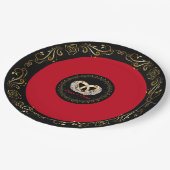 の結婚リングや輪名前をカスタムする9"紙プレート ペーパープレート (アングル)