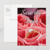 の結婚リングや輪日付はがきの保存 案内ポストカード (正面/裏面)