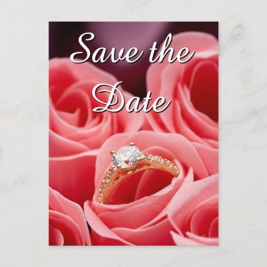 の結婚リングや輪日付はがきの保存 案内ポストカード (正面)