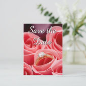 の結婚リングや輪日付はがきの保存 案内ポストカード (スタンド正面)