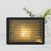 の結婚リングや輪更新願 招待状 (スタンド正面)