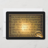 の結婚リングや輪更新願 招待状 (正面)