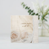 の結婚リングや輪更新願 招待状 (スタンド正面)