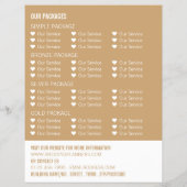 の結婚リングや輪結婚のイベントプランナー広告の チラシ (裏面)