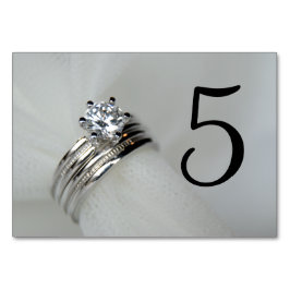 の結婚リングや輪表の番号 テーブルナンバー