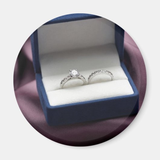 の結婚リングや輪 マグネット (正面)