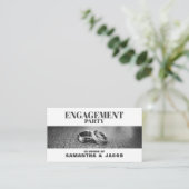 の結婚リングや輪、婚約パーティチケット招待状 エンクロージャーカード (スタンド正面)