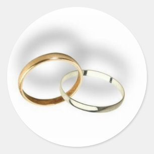の結婚リングや輪...封筒用シール ラウンドシール