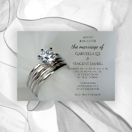 の結婚リングや輪 招待状