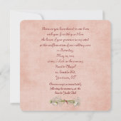 の結婚リースの誓の更新 招待状 (裏面)