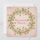 の結婚リースの誓の更新 招待状 (正面)