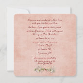 の結婚リースの誓の更新 招待状 (裏面)