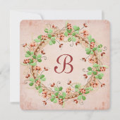 の結婚リースの誓の更新 招待状 (正面)