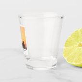 の結婚レトロのインスタント写真の名カスタム前 ショットグラス (右)